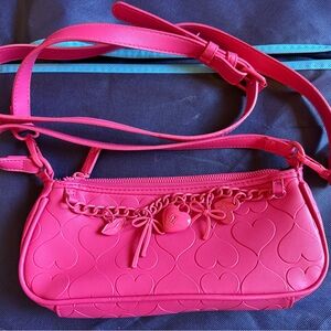 Betsey Johnson Pink Heart Mini Bag